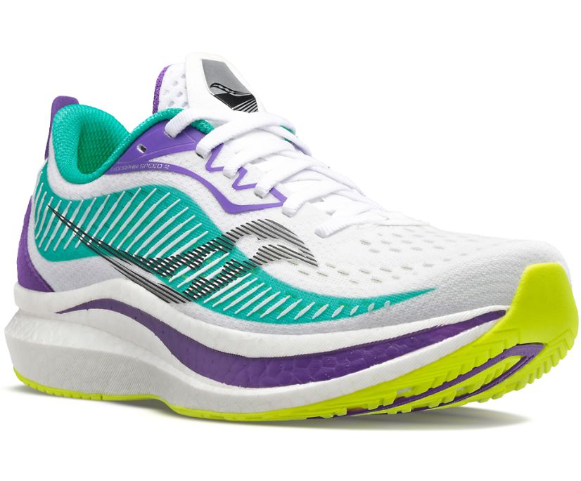 Saucony Endorphin Speed 2 Women's Running Shoes White / Mint | AU 120HAPK